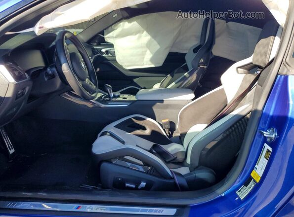 WBS33AZ01PCM12653 2023 BMW M4 Синий Вид салона спереди