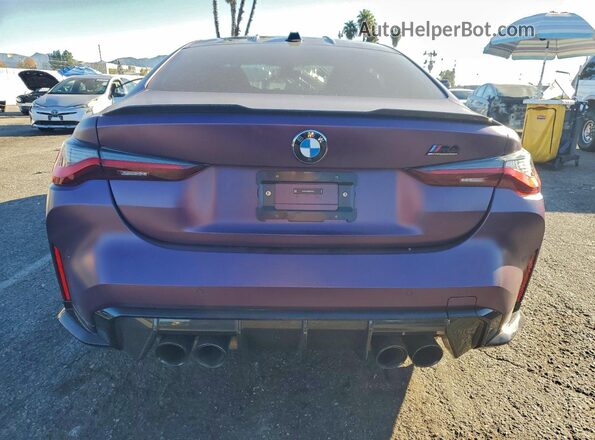 WBS33AZ02RCN79431 2024 BMW M4 Purple უკანა ხედი