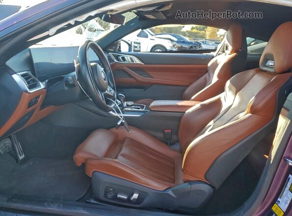 WBS33AZ02RCN79431 2024 BMW M4 Purple წინა სალონის ხედი