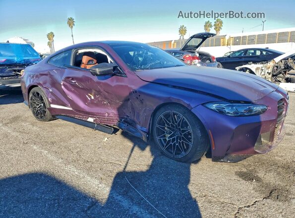 WBS33AZ02RCN79431 2024 BMW M4 Purple წინა მარჯვენა