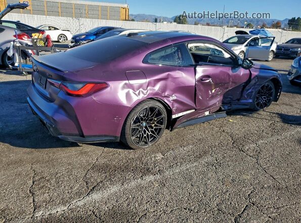 WBS33AZ02RCN79431 2024 BMW M4 Purple უკანა მარჯვენა