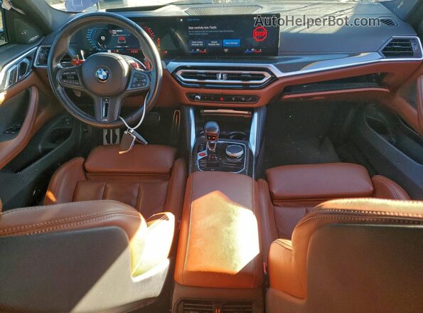 WBS33AZ02RCN79431 2024 BMW M4 Purple წინა პანელის ხედი