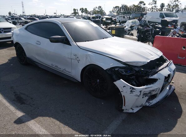 WBS33AZ09MCG83040 2021 BMW M4 Белый Передняя правая четверть