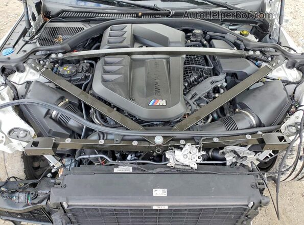 WBS33BA01RCP31314 2024 BMW M4 Белый Вид задней части салона