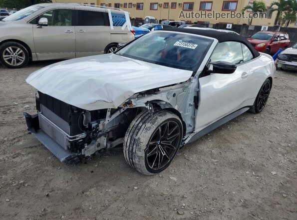 WBS33BA01RCP31314 2024 BMW M4 Белый Передняя левая четверть