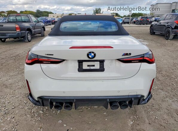WBS33BA01RCP31314 2024 BMW M4 Белый Вид сзади