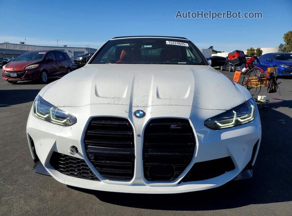 WBS33BA02RCP24436 2024 BMW M4 White Դիմացի տեսք