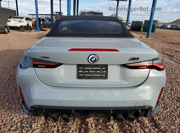 WBS33BA08PCM81406 2023 BMW M4 Gray უკანა ხედი