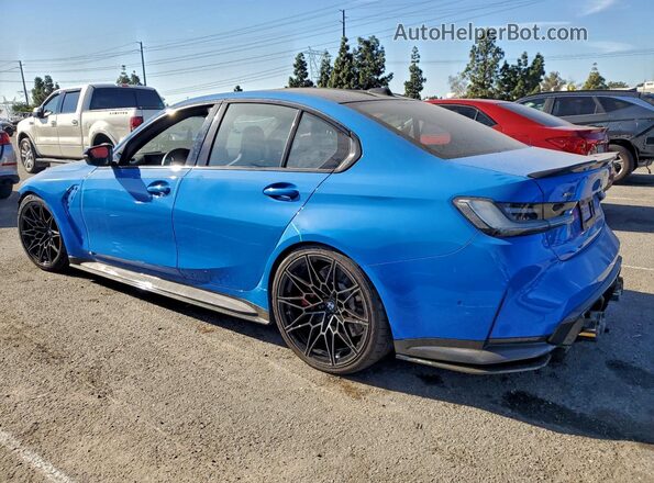 WBS33HJ07SFU28948 2025 BMW M3 Синий Задняя левая четверть