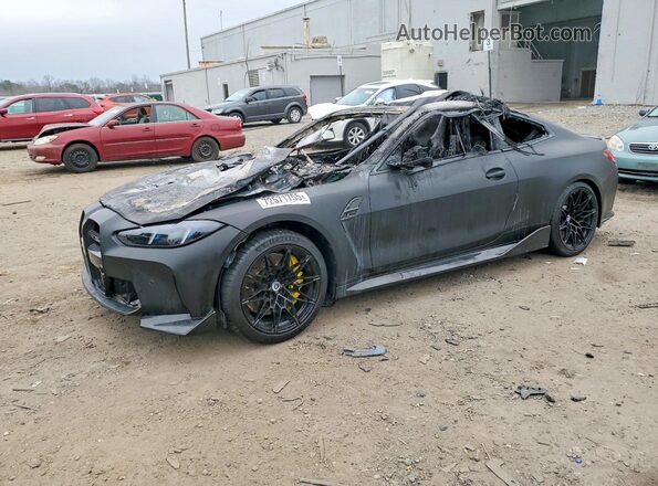 WBS33HK01SCU09943 2025 BMW M4 Черный Передняя левая четверть
