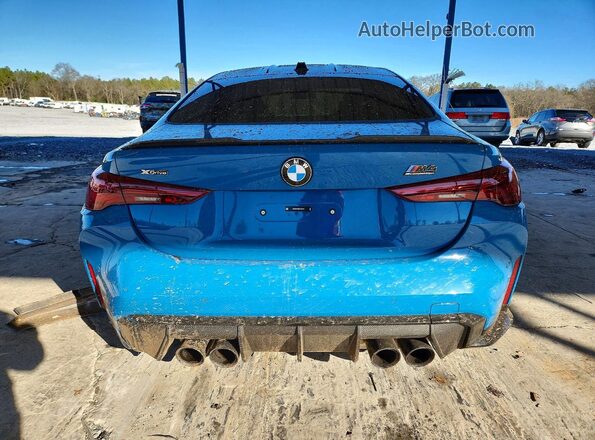 WBS33HK08SCU35293 2025 BMW M4 Синий Вид сзади