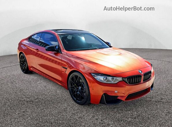 WBS3R9C51GK708487 2016 BMW M4 Оранжевый Задняя левая четверть