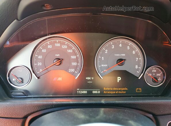 WBS3R9C53GK335811 2016 BMW M4 Черный Вид щитка приборов