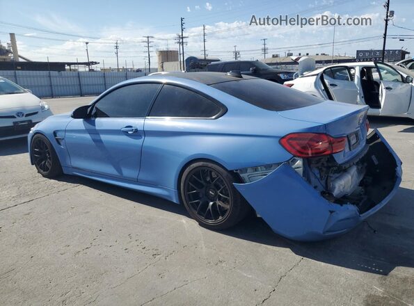 WBS3R9C56GK338007 2016 BMW M4 Синий Задняя левая четверть
