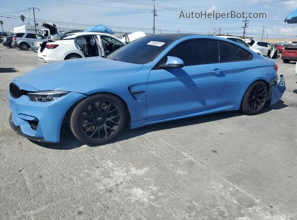 WBS3R9C56GK338007 2016 BMW M4 Синий Передняя левая четверть