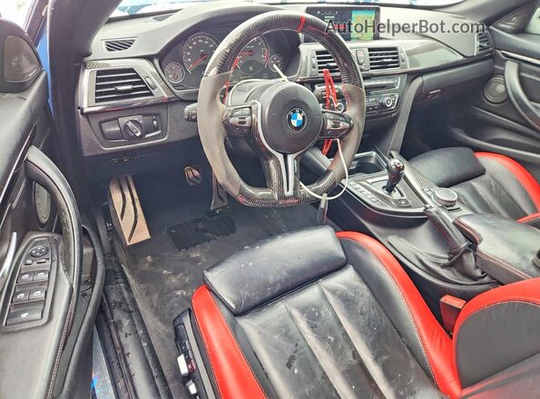 WBS3U9C50GP969045 2016 BMW M4 Синий Вид панели приборов
