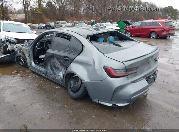 WBS43AY01PFR04300 2023 BMW M3 Серый Задняя левая четверть