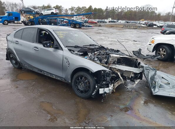 WBS43AY01PFR04300 2023 BMW M3 Серый Передняя правая четверть
