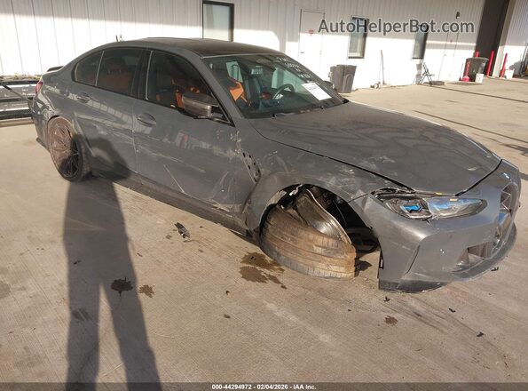 WBS43AY03RFS31254 2024 BMW M3 Черный Передняя правая четверть