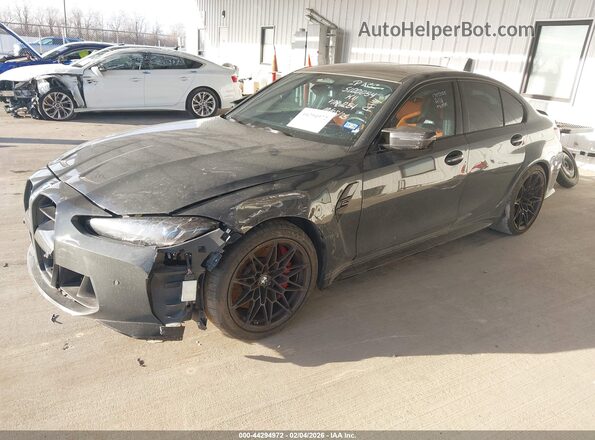 WBS43AY03RFS31254 2024 BMW M3 Черный Передняя левая четверть