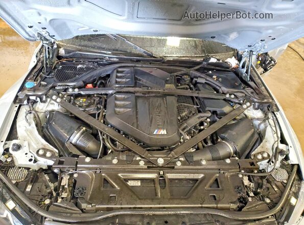 WBS43AY05PFR41964 2023 BMW M3 Gray Widok wnętrza z tyłu