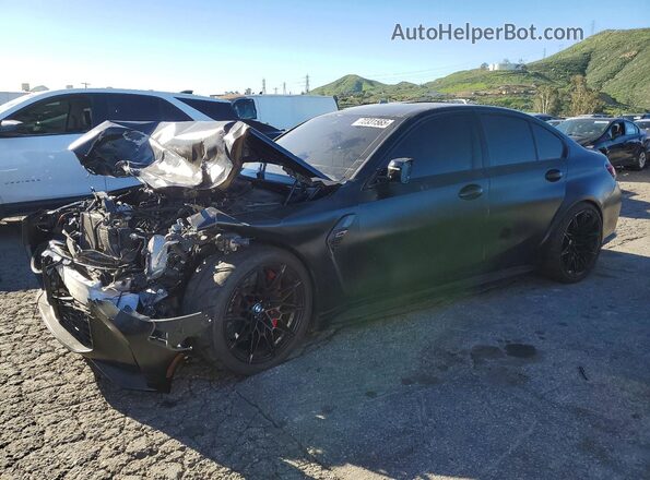 WBS43AY05RFS14505 2024 BMW M3 Black Передня ліва чверть