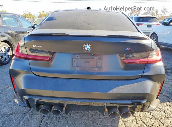 WBS43AY05RFS14505 2024 BMW M3 Black Вид ззаду