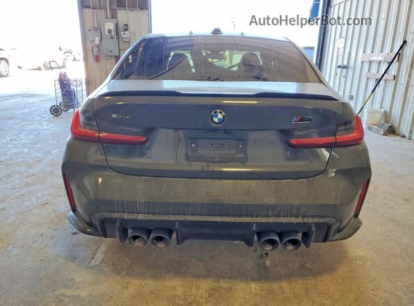 WBS43AY06PFR29631 2023 BMW M3 Gray Вид ззаду