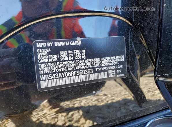 WBS43AY06RFS68363 2024 BMW M3 Black Widok komory silnika