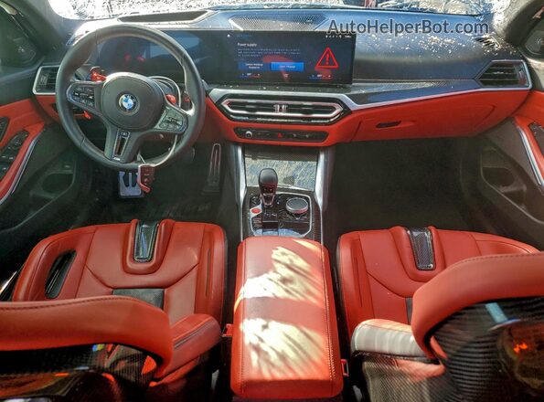 WBS43AY06RFS68363 2024 BMW M3 Black Widok deski rozdzielczej