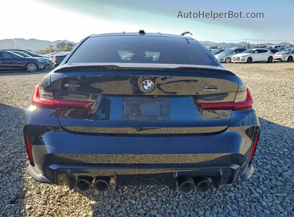 WBS43AY06RFS68363 2024 BMW M3 Black Widok z tyłu