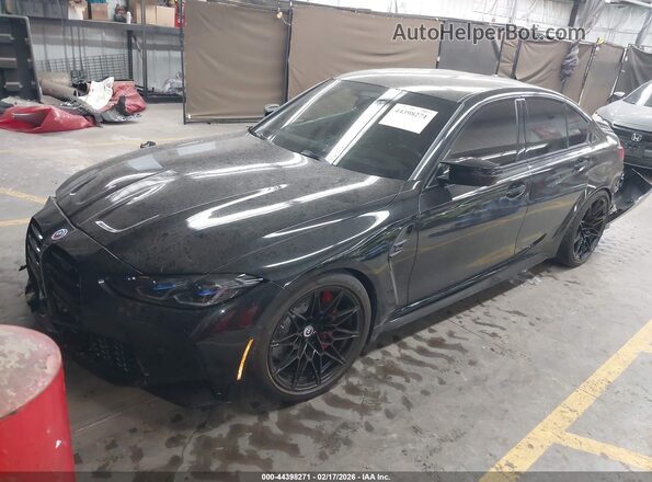 WBS43AY07PFP64494 2023 BMW M3 Black Передня ліва чверть