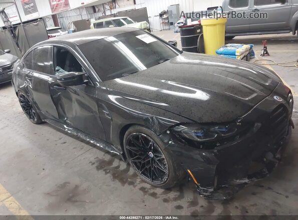 WBS43AY07PFP64494 2023 BMW M3 Black Передня права чверть