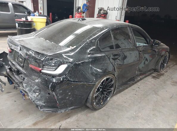 WBS43AY07PFP64494 2023 BMW M3 Black Задня права чверть