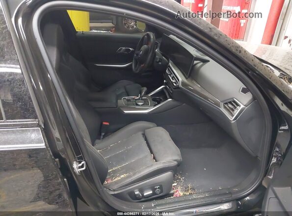 WBS43AY07PFP64494 2023 BMW M3 Black Вид салону спереду