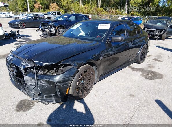WBS43AY07RFT35312 2024 BMW M3 Black Передня ліва чверть