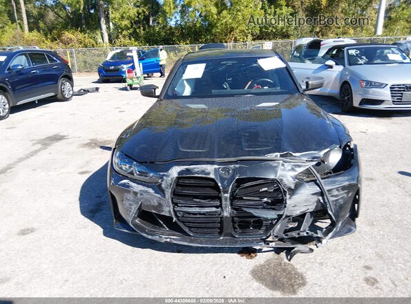 WBS43AY07RFT35312 2024 BMW M3 Black Вид задньої частини салону