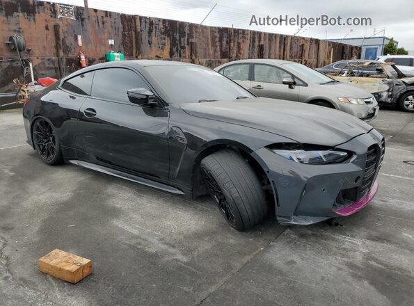 WBS43AZ02PCL58509 2023 BMW M4 Black Передня права чверть