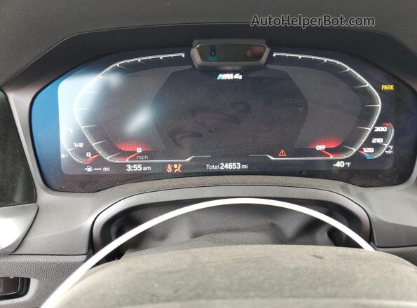 WBS43AZ02PCL58509 2023 BMW M4 Black Вид щитка приладів