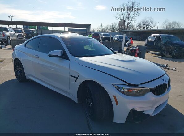 WBS4Y9C06LFJ21779 2020 BMW M4 Белый Передняя правая четверть