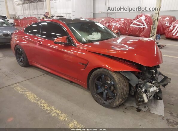 WBS4Y9C52KAG67019 2019 BMW M4 Red Przód prawy