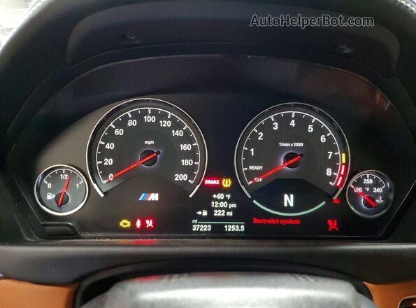 WBS4Z9C08L5P34344 2020 BMW M4 Зеленый Вид щитка приборов