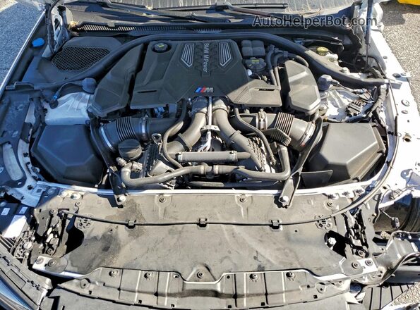 WBS83CH01NCJ40475 2022 BMW M5 Белый Вид задней части салона