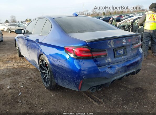 WBS83CH06PCL40075 2023 BMW M5 Синий Задняя левая четверть