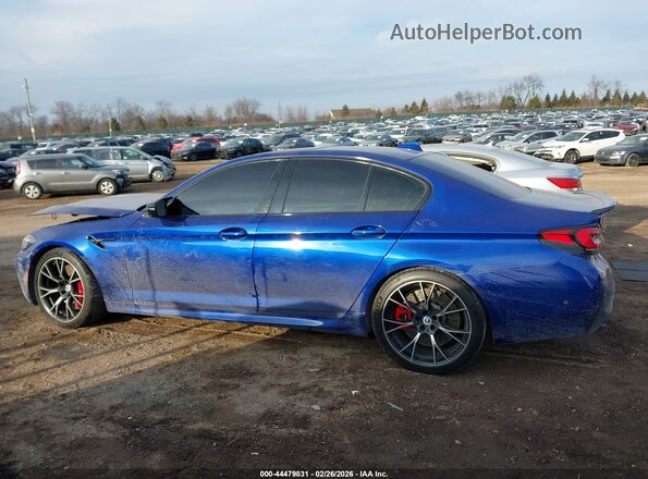 WBS83CH06PCL40075 2023 BMW M5 Синий Панорамный вид салона 360°