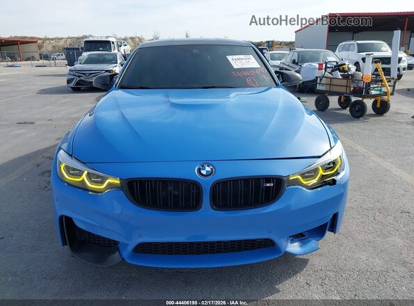 WBS8M9C52J5J78170 2018 BMW M3 Blue Вид задньої частини салону