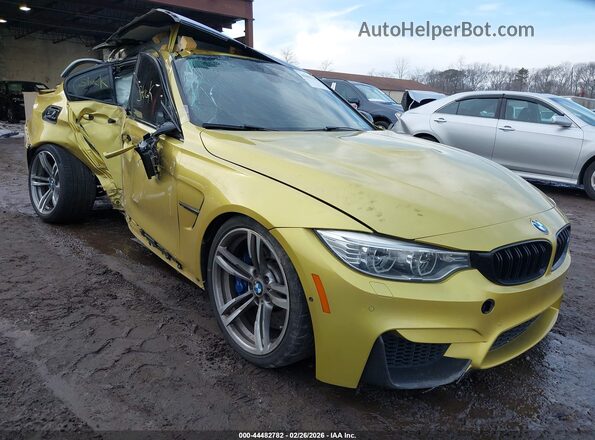 WBS8M9C54G5D30672 2016 BMW M3 Gold Przód prawy