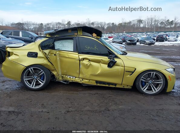 WBS8M9C54G5D30672 2016 BMW M3 Gold Widok wnętrza 360 stopni