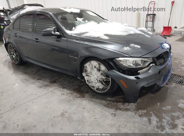 WBS8M9C56G5E68536 2016 BMW M3 Серый Передняя правая четверть