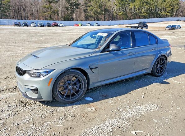 WBS8M9C59J5L00524 2018 BMW M3 Серый Передняя левая четверть